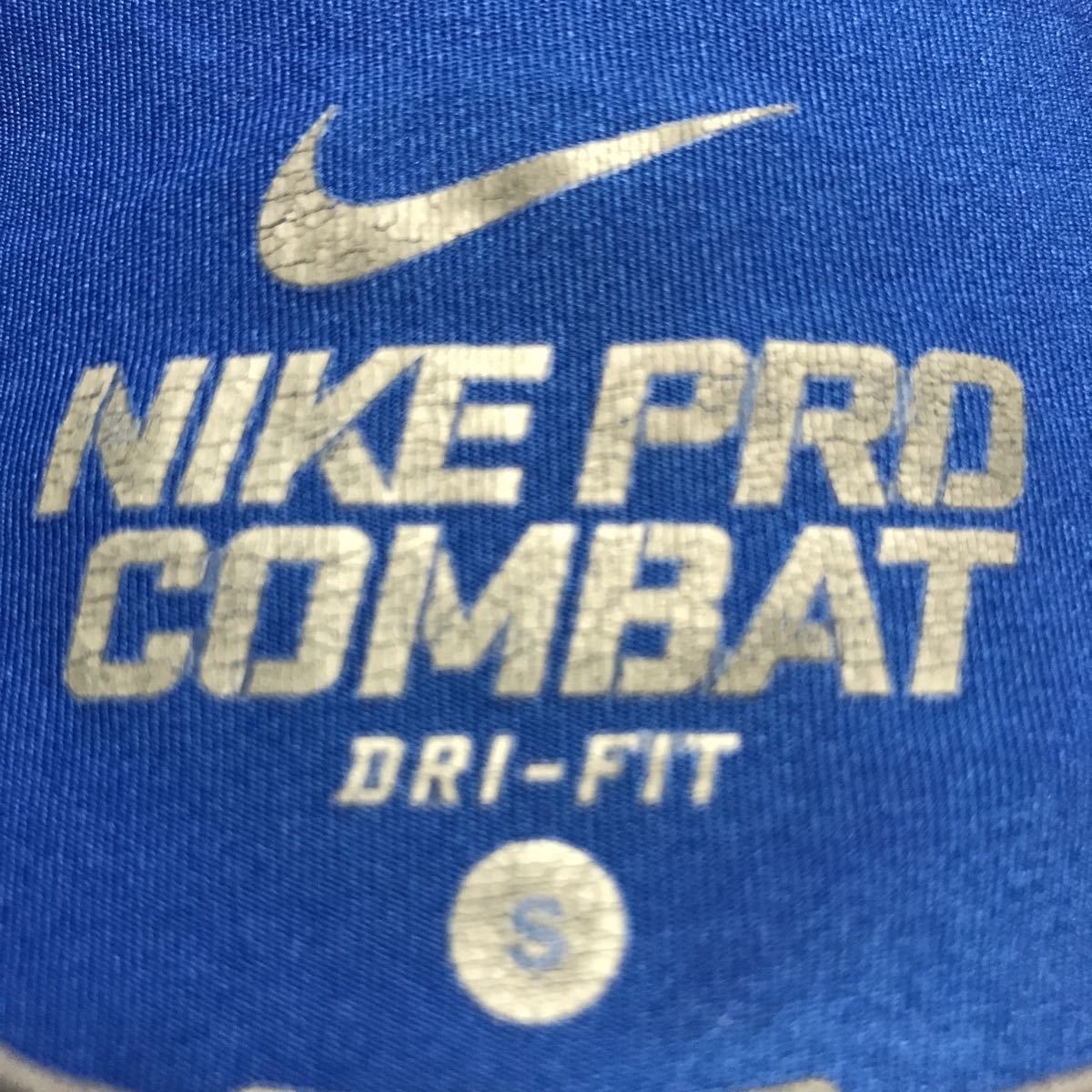 NIKE PRO COMBAT DRI-FIT LONG SLEEVE SHIRTS size-S(着丈65身幅41) 中古 送料無料 NCNR