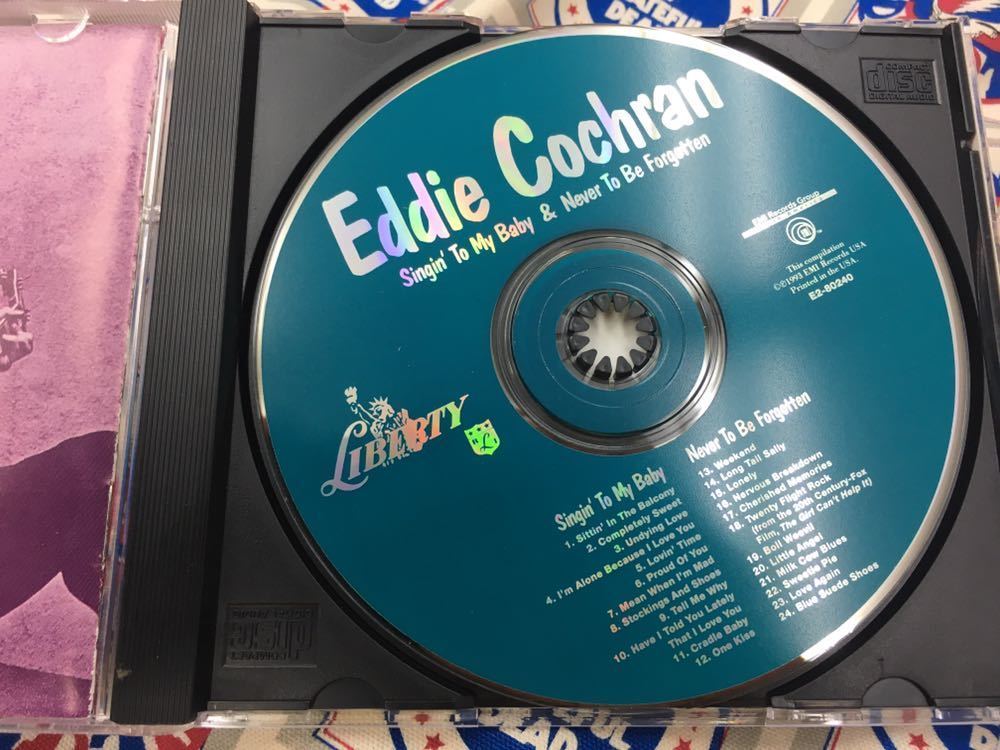Eddie Cochran★中古CD/US盤「エディ・コクラン～Singin' To My Baby/Never To Be Forgotten」_画像3