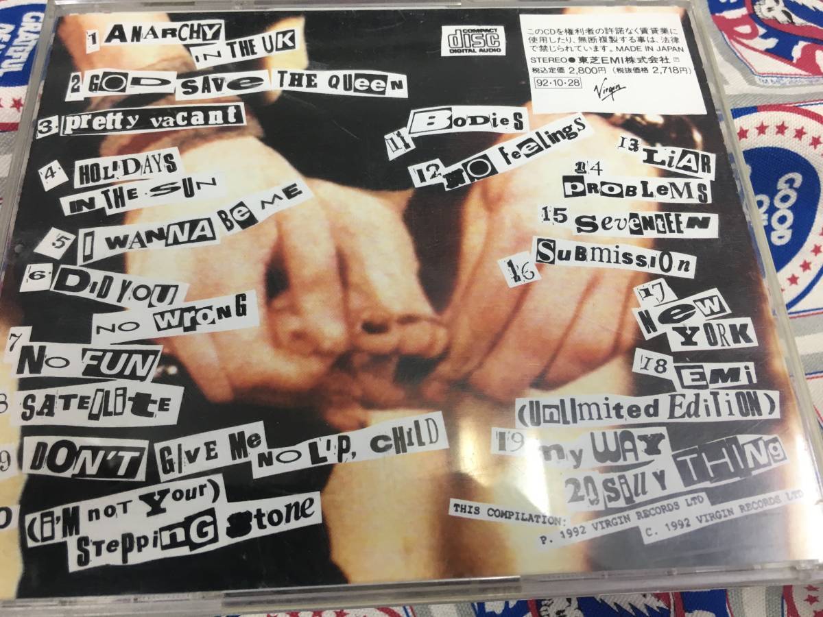 Sex Pistols★中古CD国内盤「ベスト・オブ・セックス・ピストルズ」_画像2
