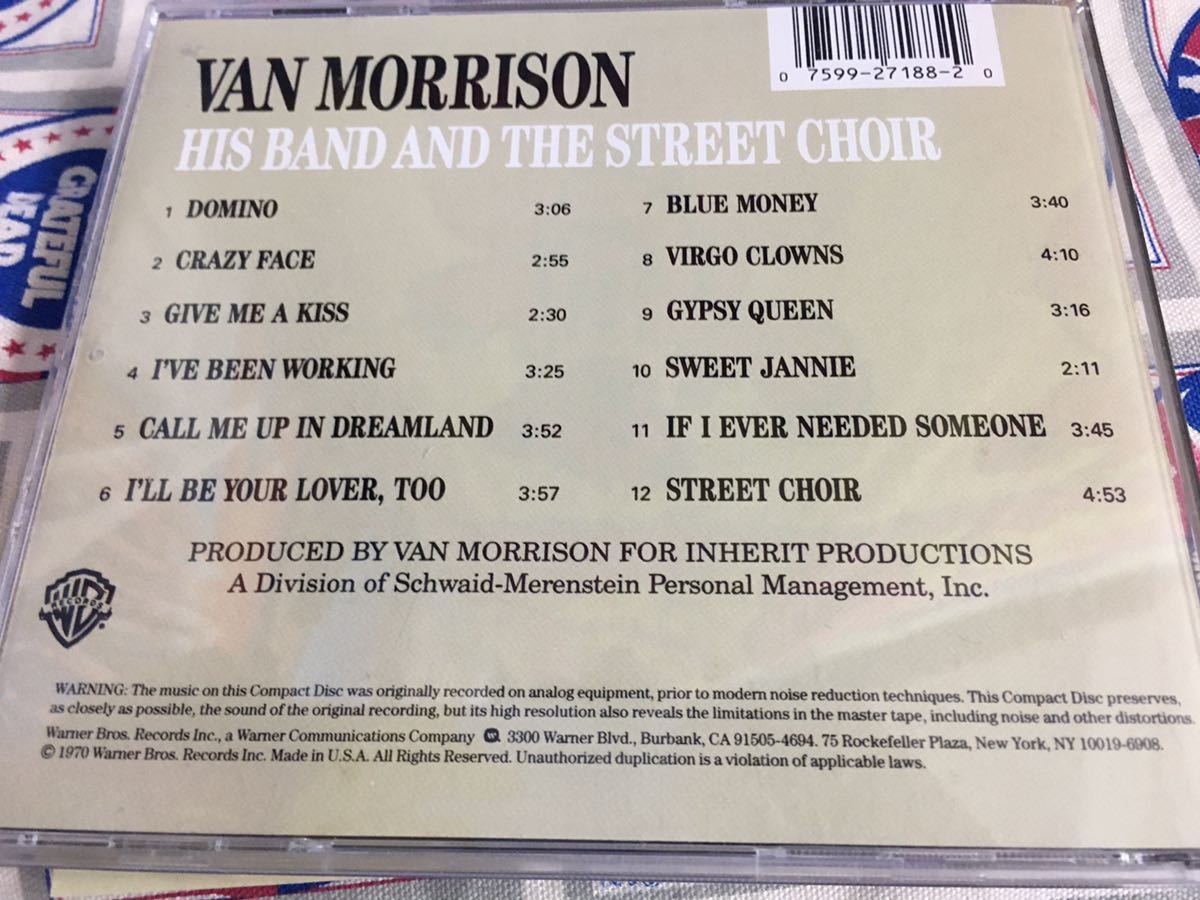 Van Morrison★中古CD/US盤「ヴァン・モリソン～His Band And The Street Choir」_画像2