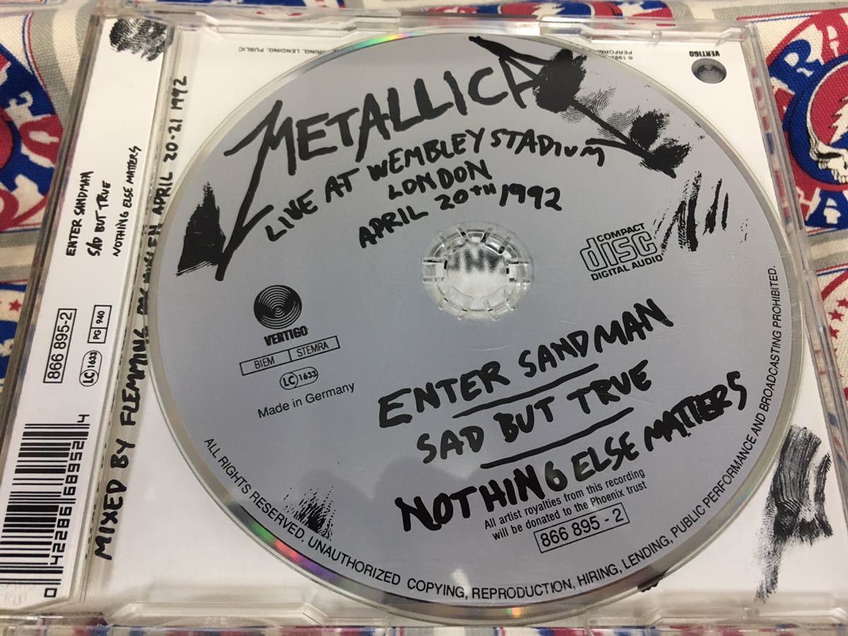 限定証明書付】メタリカ Live at wembley stadium CD www.pythonlab.org