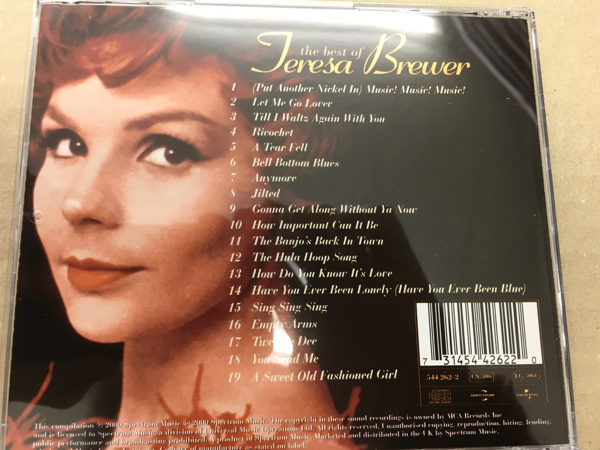 Teresa Brewer★中古CD/EU盤「Best Of」_画像2