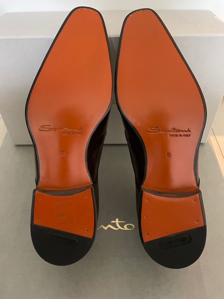 新品 Santoni サントーニ ダブルモンク ドレスシューズ 茶色 新品 Santoni サントーニ ダブルモンク ドレスシューズ 茶色