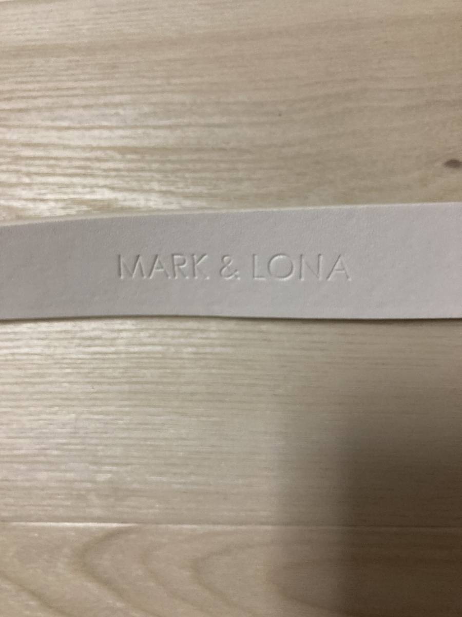 ロゴ刻印MARK&LONA マーク＆ロナ　ベルト　ホワイト110cm 【新品未使用】_画像4