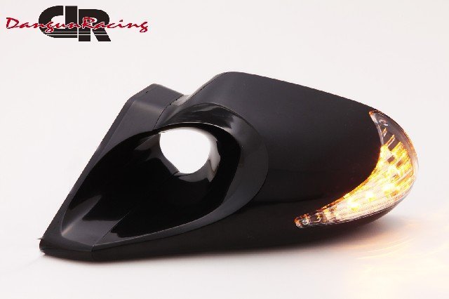 ドアミラー エアロミラー LED ブラック ミラー面手動調整 右ハンドル車 93-97 DC1 DC2 インテグラ_画像2