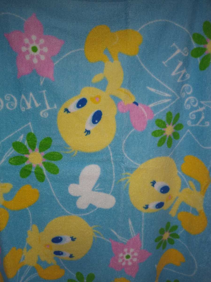  новый товар бумага бирка нет симпатичный Tweety. банное полотенце 1 листов размер примерно 60×120cm хлопок 100% круг . сделано в Китае 