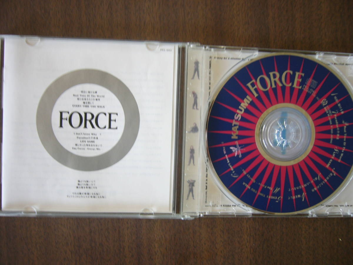 KATSUMI アルバムセット / 4thアルバム『FORCE』（フォース）＋ 3rd アルバム 『ROSE IS A ROSE』 （ローズ・イズ・ア・ローズ）_画像4