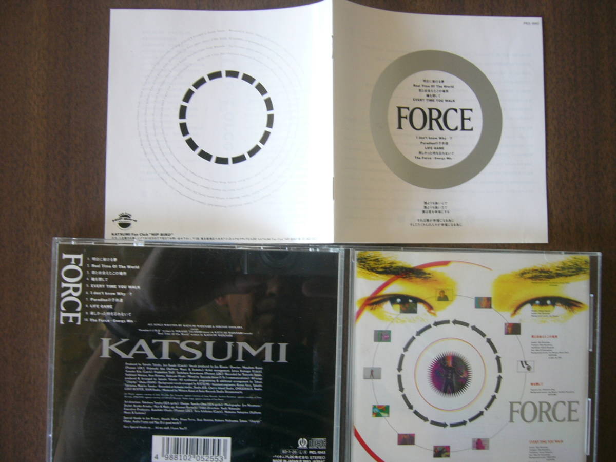 KATSUMI アルバムセット / 4thアルバム『FORCE』（フォース）＋ 3rd アルバム 『ROSE IS A ROSE』 （ローズ・イズ・ア・ローズ）_画像6