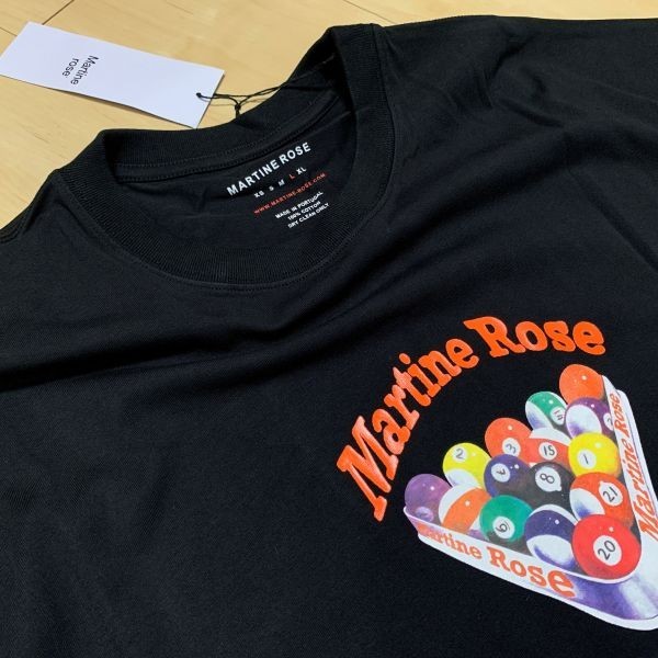 martine rose　マーティンローズ　ビリヤード　Tシャツ　半袖　ブラック　Lサイズ_画像3