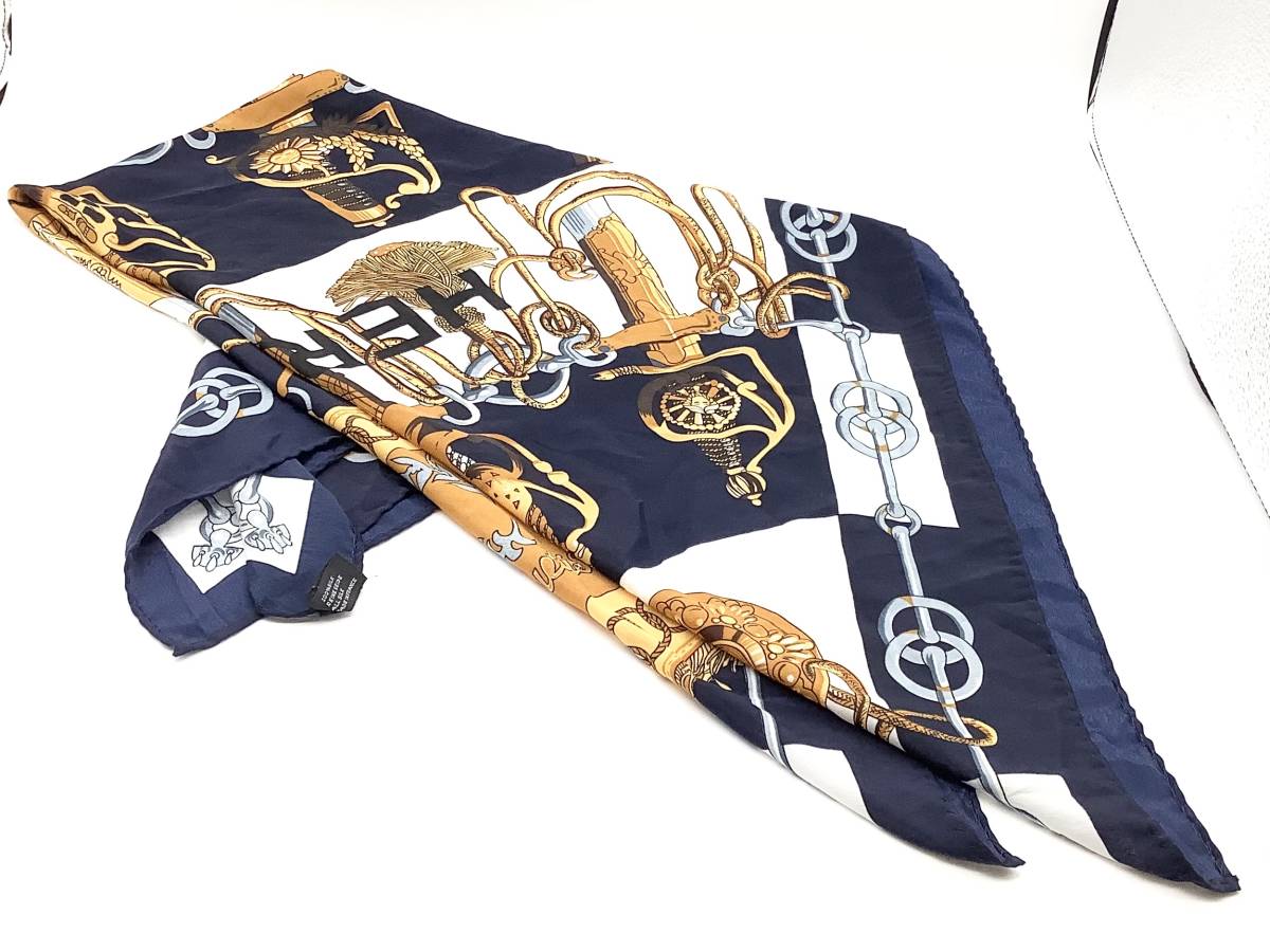 1円〜 HERMES エルメス スカーフ カレ 90 Cliquetis カチカチ 剣柄