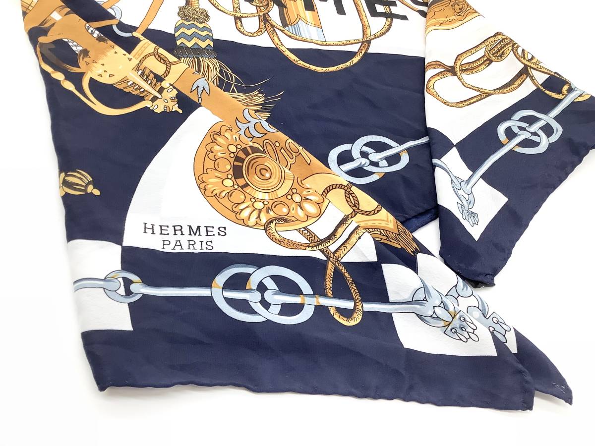 1円〜 HERMES エルメス スカーフ カレ 90 Cliquetis カチカチ 剣柄