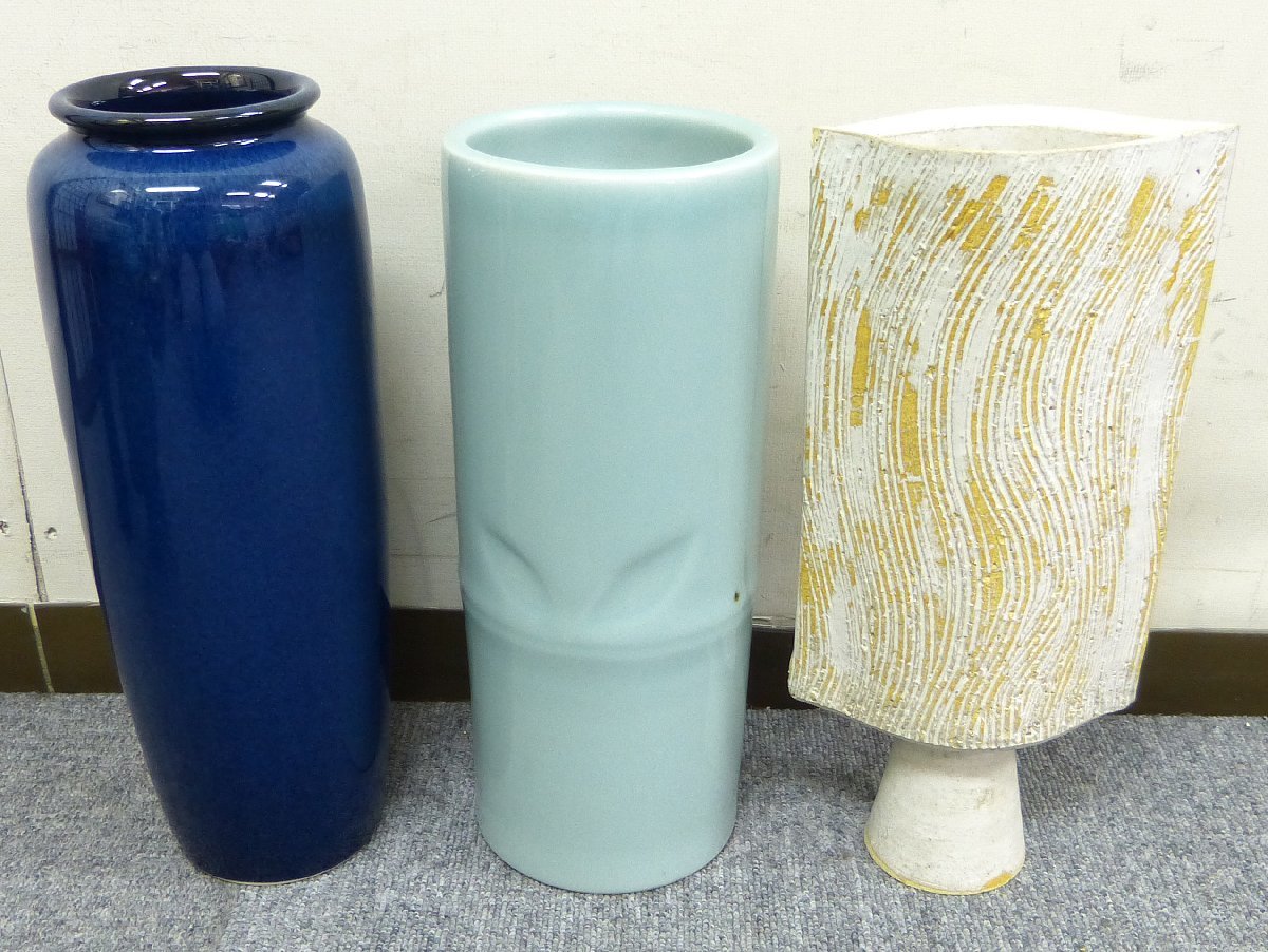 *. инструмент! ваза для цветов иен стойка / иен type / водное сооружение и т.п. сырой . цветок керамика производства совместно 11 позиций комплект USED товар *