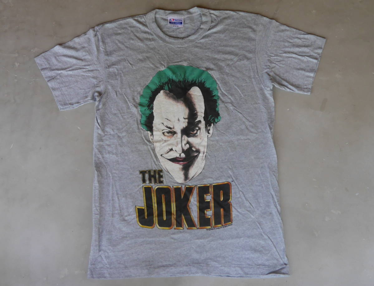 バットマンJOKERジョーカー激レア1980年代 TシャツMADE IN USAアメリカ製ビンテージ古着アメコミ未使用デッドストックBATMANビンテージ古着_画像1