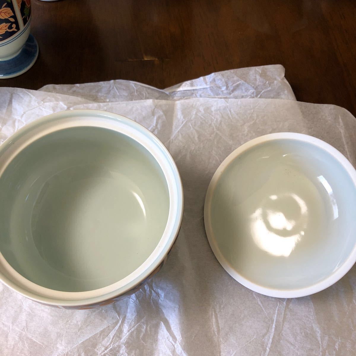 有田焼 金襴手古伊万里蓋物付フリーカップ カップ5客 蓋付き器 有田焼 金襴手古伊万里蓋物付フリーカップ カップ5客 蓋付き器