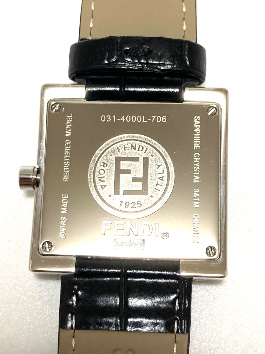 超美品！ FENDI フェンディ 電池＆ベルト新品交換済み レディース腕時計