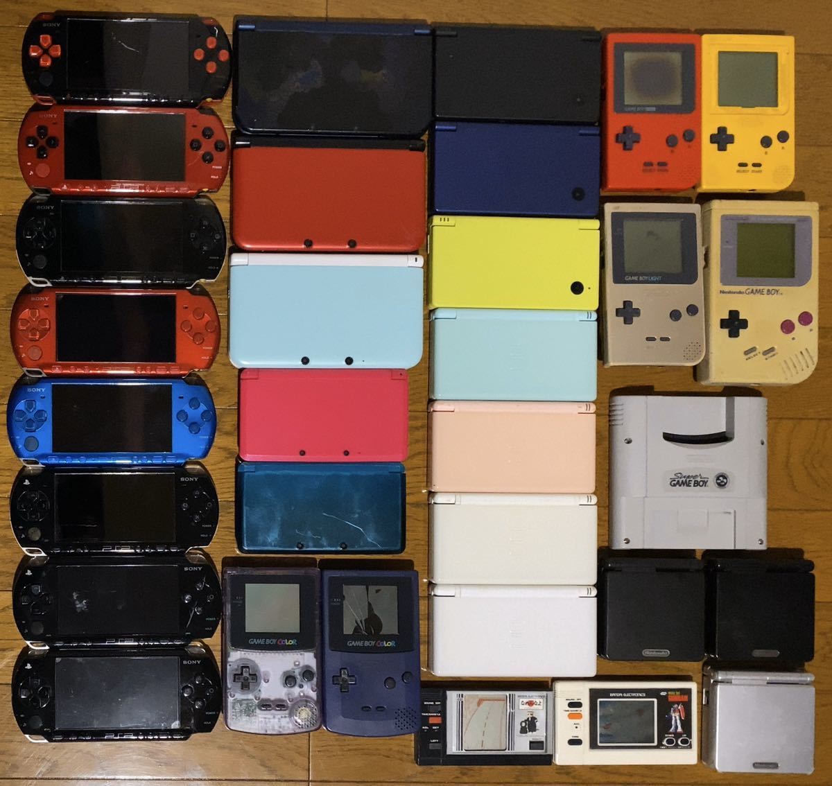 ジャンク 32個 PSP系 3DS系 ゲームボーイ系 周辺機器 ソフト等 簡易