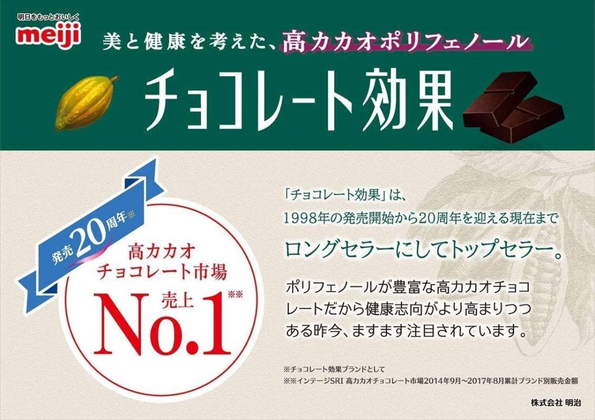 明治 チョコレート効果カカオ72%BOX 75g×5箱_画像8