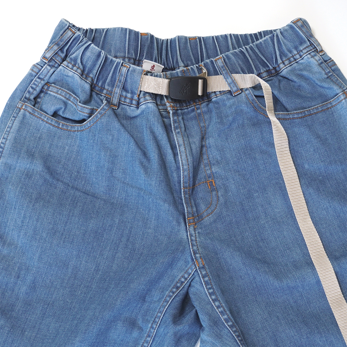 GRAMICCI × BEAMS 別注 5ポケット リムーブベルトデニムパンツ【M