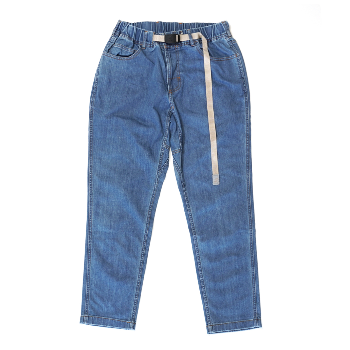 GRAMICCI × BEAMS 別注 5ポケット リムーブベルトデニムパンツ【M