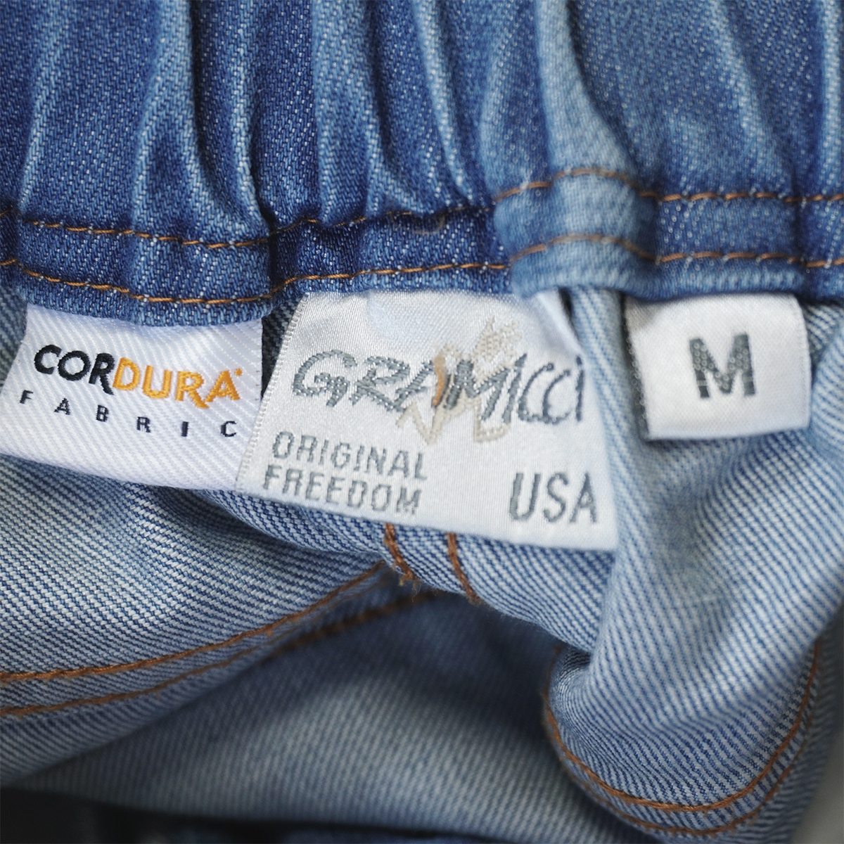 GRAMICCI × BEAMS 別注 5ポケット リムーブベルトデニムパンツ【M