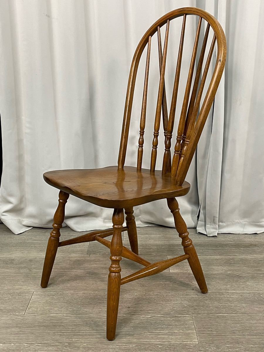 4512 飛騨家具 柏木工 オーク材 ダイニングチェア 2脚セット