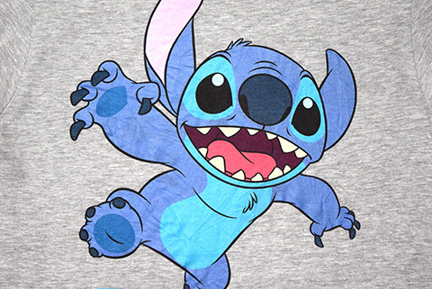 Paypayフリマ S ディズニー リロ スティッチ スティッチ キャラクター Tシャツ メンズsm 灰色 Disney Stitch 映画 古着 Ba3345