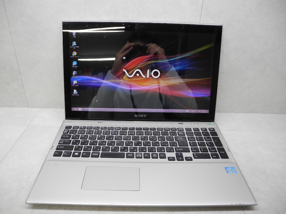 ☆第3世代.高解像度☆VAIO☆SVT15119CJS☆Core i7 2.00GHz/8GB/1TB＋SSD24GB/BD/無線/タッチパネル/カメラ/Office/Win 8 DtoD領域☆1円☆_画像1