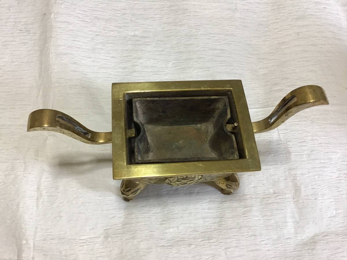 三具足 真鍮 鶴亀 仏具 箱無し 三具足 真鍮 鶴亀 仏具 箱無し