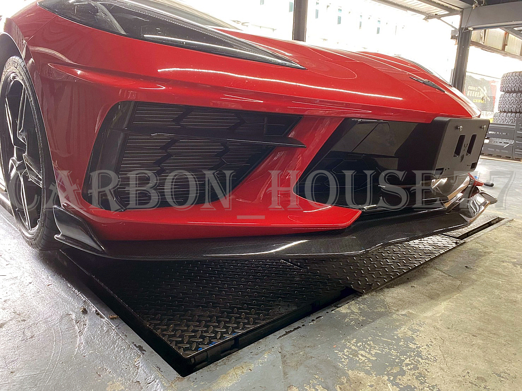 *CHEVROLET Corvette C8 real carbon front lip spoiler DPS type 2020- present *.