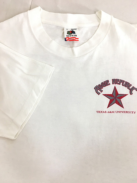 古着 90s USA製 AGGIE REPUBLIC バナリパ パロディ Tシャツ L 古着_画像4