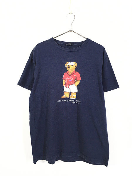 古着 90s Polo Ralph Lauren 「POLO BEAR」 アロハ ポロベア Tシャツ M 古着