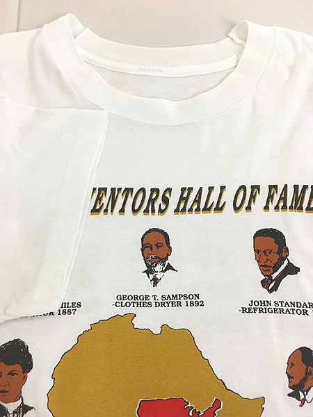 古着 90s Black Inventors Hall of Fame 偉人 発明家 ブラック カルチャー Tシャツ XL位 古着_画像5