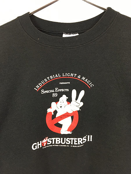 古着 80s USA製 Ghostbusters 2 ゴーストバスターズ プロモ ムービー スウェット トレーナー XL 古着_画像2