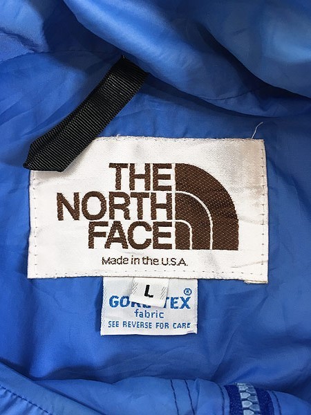 古着 80s USA製 TNF The North Face 茶タグ 「GORE-TEX」 ゴア パーカー ジャケット L 古着_画像8