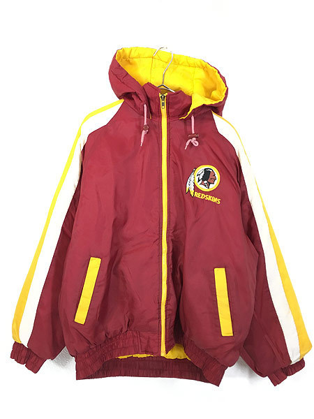 古着 NFL Washington Redskins レッドスキンズ パデット ナイロン