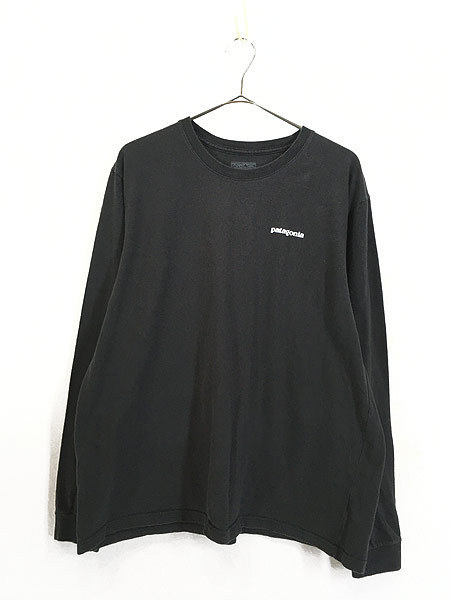 古着 17s Patagonia フィッツロイ 両面 ロゴ 長袖 Tシャツ ロンT XL 古着_画像1