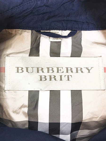 レディース 古着 Burberry Brit チェック ライナー ダブルブレスト トレンチ コート 6 M位 古着_画像7