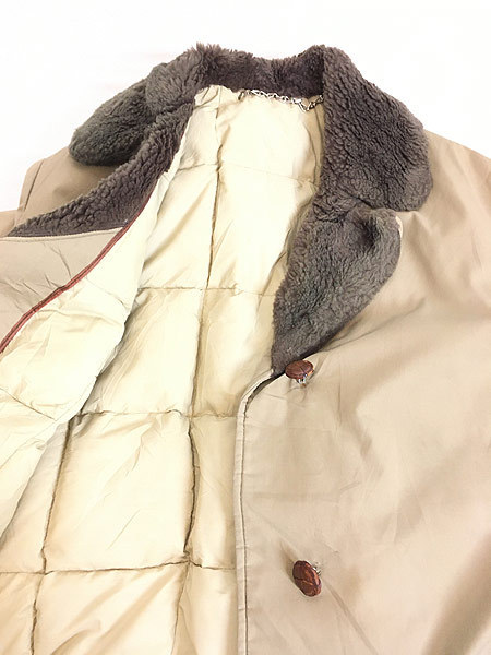 レディース 古着 70s LL Bean 襟ボア グースダウン コート ジャケット