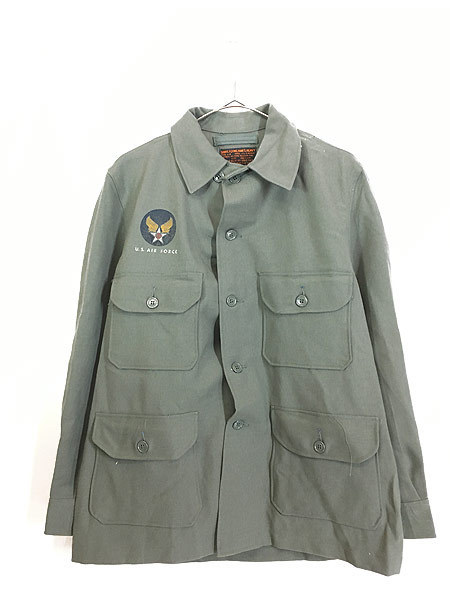 「Deadstock」 古着 50s 米軍 USAF A-1B 「SHIRT FLYING HEAVY」 ヘビー ウール シャツ ジャケット M 美品!! 古着(1)