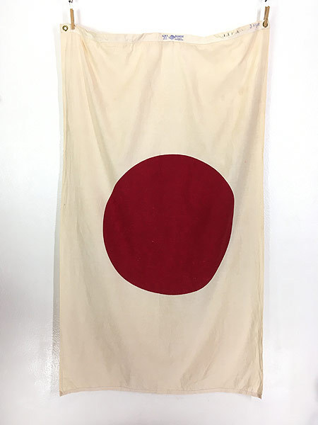 雑貨 古着 70s Paramount Flag 日本 日の丸 国旗 フラッグ ファブリック 中判 タペストリー 古着