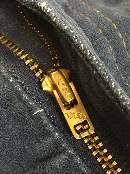 古着 70s Levi's 676-7618 濃紺 バットダイ デニム ブッシュ パンツ ジーンズ フレア W32 L32 古着_画像8