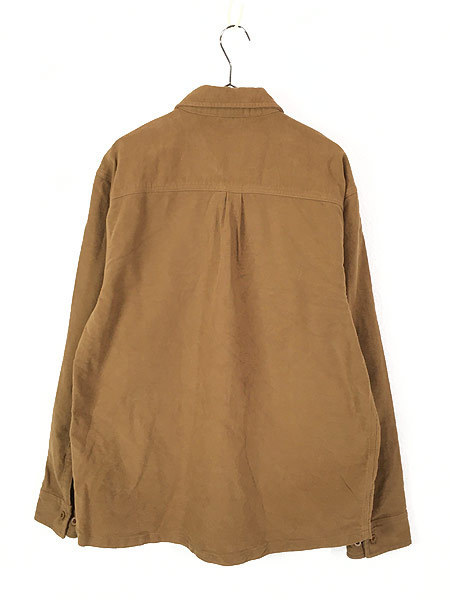 日本に 古着 KAVU 古着 XL シャツ ボックス コットン モールスキン