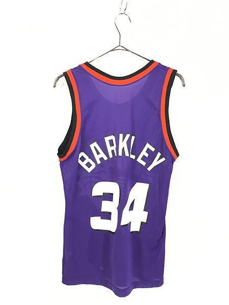 古着 USA製 Champion製 Phoenix Suns No 34 「BARKLEY」 メッシュ タンクトップ 36 古着_画像4