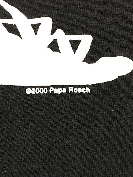 古着 00s Papa Roach 初期 ヘヴィメタル ラップ バンド Tシャツ XL 古着_画像6