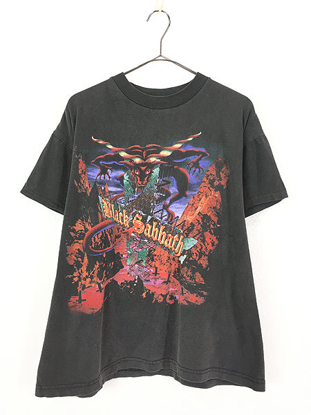 古着 90s USA製 Black Sabbath ヘヴィメタル ロック バンド Tシャツ L