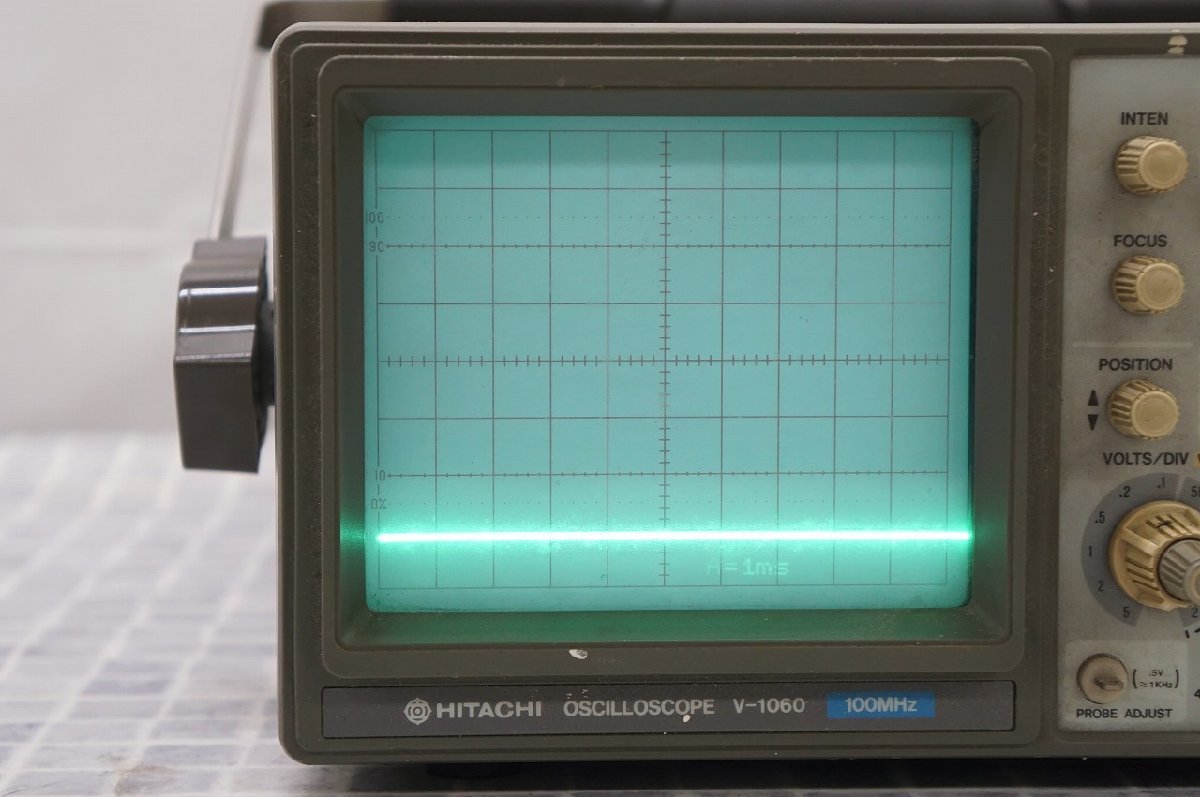 [NZ] [H120612] Hitachi 日立 V-1060 OSCILLOSCOPE オシロスコープ 100MHz _画像3