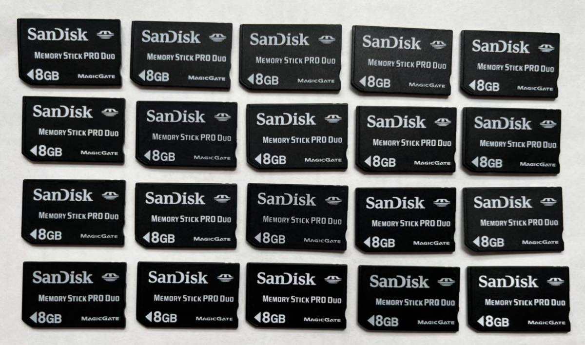 売れ筋ランキングも掲載中！ ☆送料無料☆ 8GB SanDisk/ memory memory stick pro pro duo duo 8GB 20枚まとめ売り フォーマット済み動作品 stick メモリースティック/PSP/メモリーカード SanDisk/サンディスク 20枚 ...