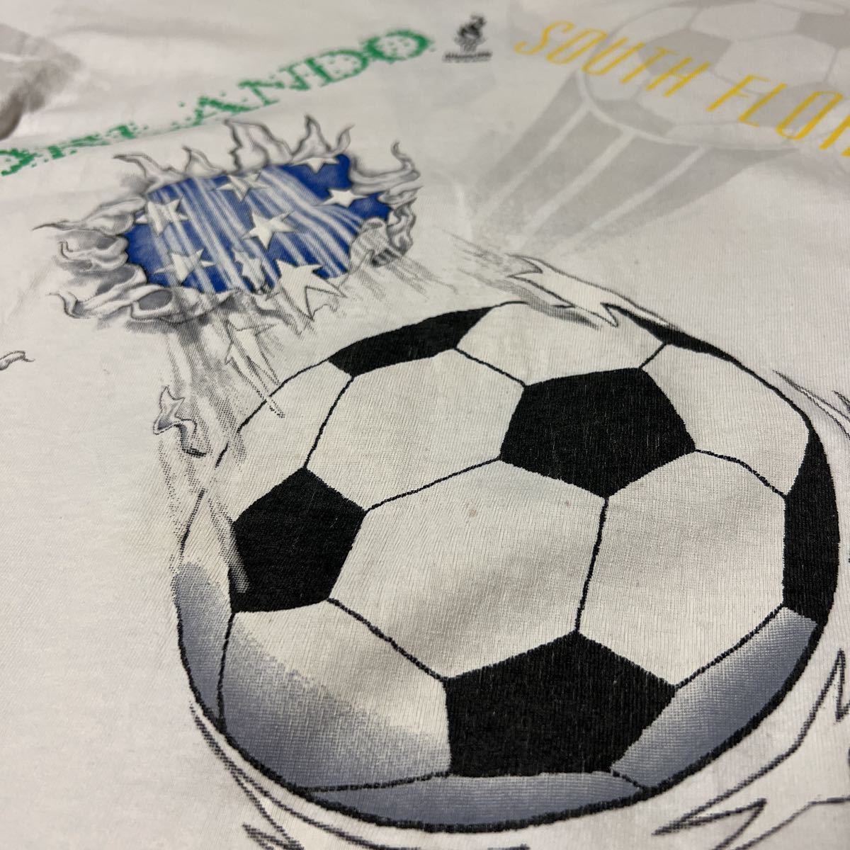 90s USA製 Atlanta Olympic アトランタオリンピック 1996 Sites of 1996 Olympic Soccer 92 ACOG プリント ビンテージ 半袖Tシャツ_画像3