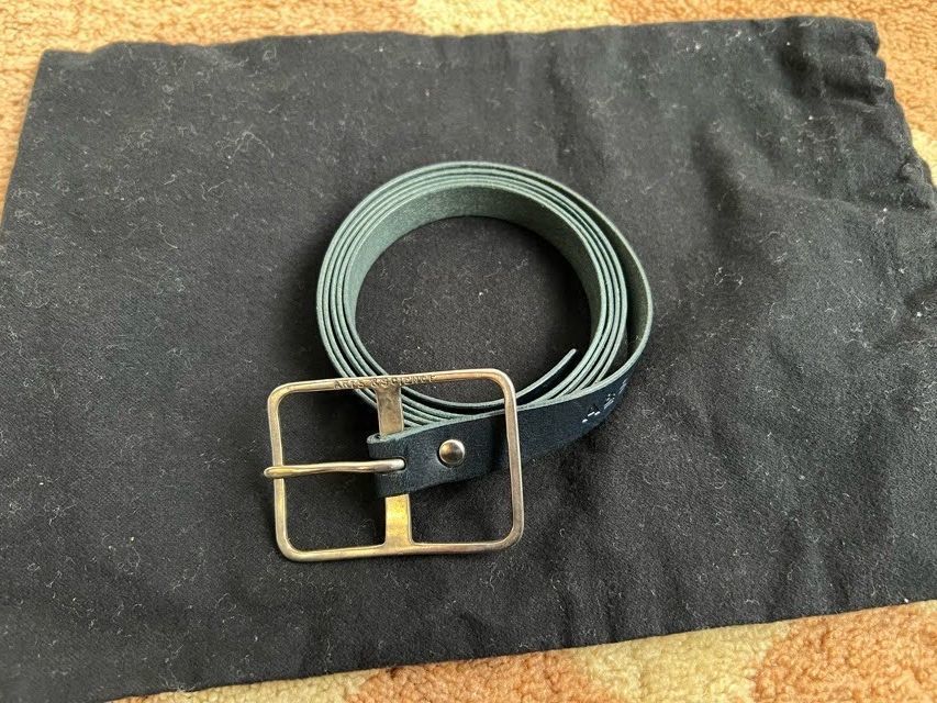 a-tsu& science narrow leather belt A&S man and woman use Arts & Science belt 