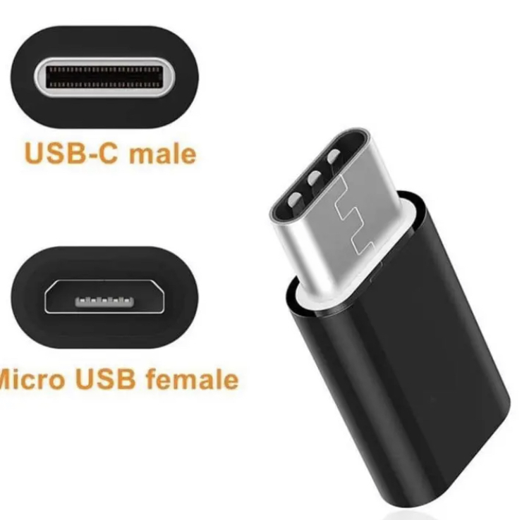 ★新品未使用 ブラック 2つセット 変換アダプター MicroUSB → USBtype-C 変換コネクタ マイクロUSB/USB-C/ケーブル/タイプ C/USB C/TYPE C_画像6